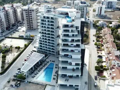 Luxus Wohnungen in Iskele Long Beach im Panorama